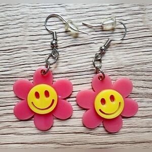 Handmade Small Smiley Earrings